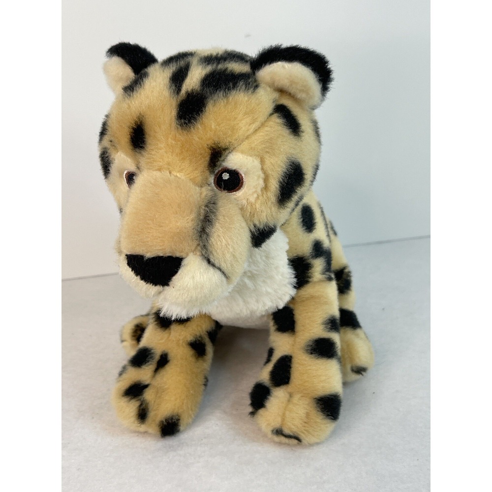Eco Nation Plush Cheetah Leopard‎ Cub Stuffed Animal Toy 9" Aurora World